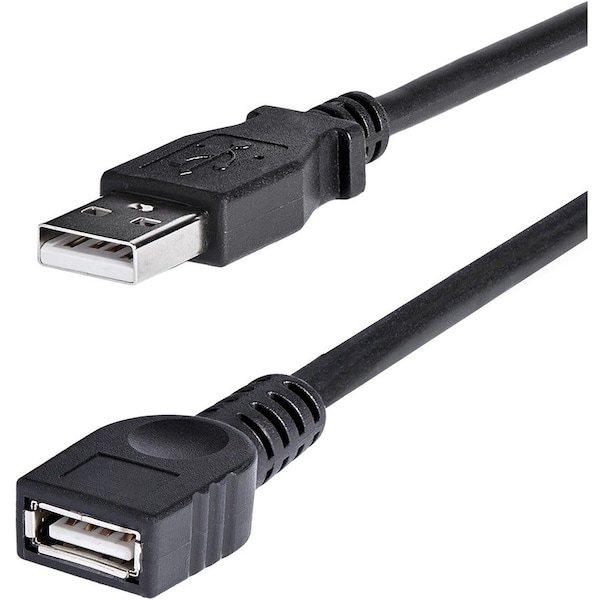 Startech.Com 6 ft Black USB 2.0 Extension Cable A to A - M/F USBEXTAA6BK - main