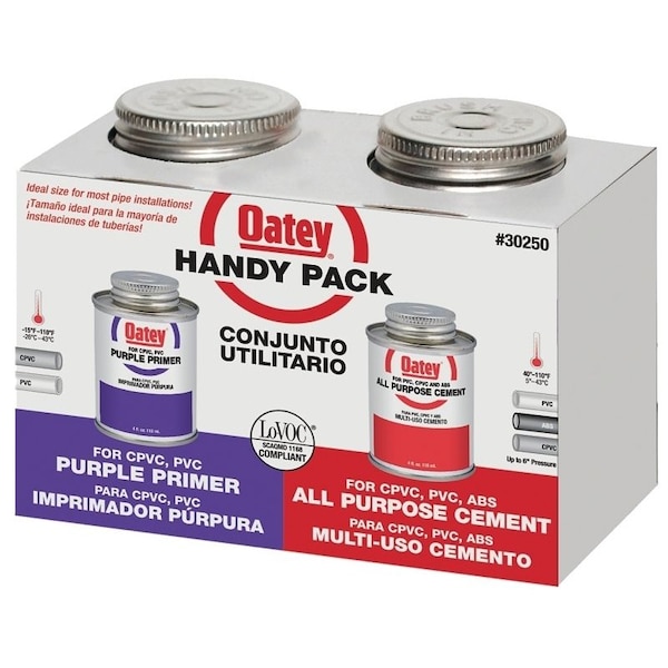 Oatey All-Purpose Primer, Purple and Red, 4 oz Can 30250 - main