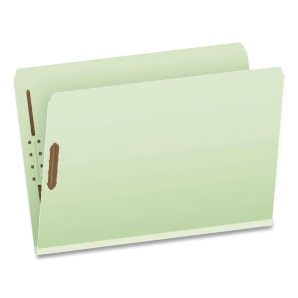 Pendaflex HD Pressboard Fastener Folders, Straight Tab, Expands 2", 2 Fasteners, Legal, Light Green, 25PK 17185 - main