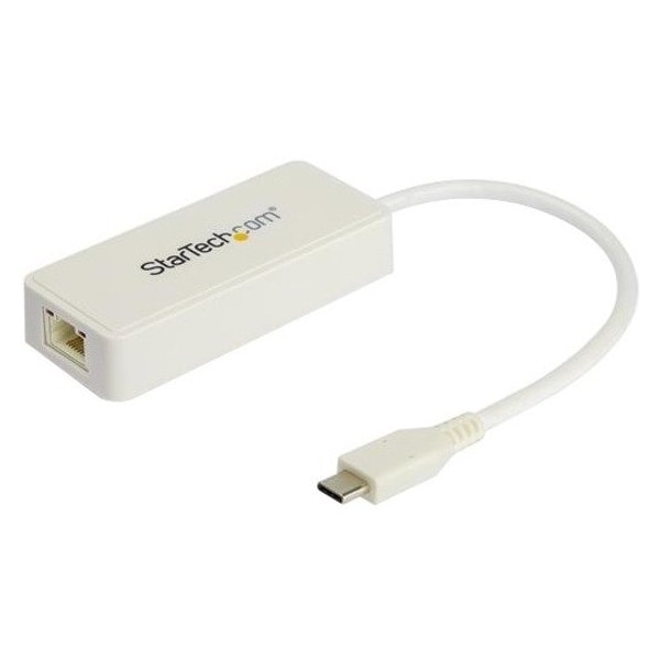 Startech.Com USB C GIGABIT ETHERNET ADAPTER SECURELY CONNECTS TO WIRED NETWORK LAN USING RJ US1GC301AUW - main
