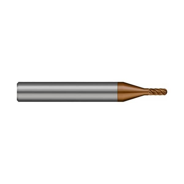 Harvey Tool 0.2500in (1/4) Cutter DIA x 0.7500in (3/4) L of Cut Carbide Ball End Mill for Titanium Alloys 696816-C10 - main