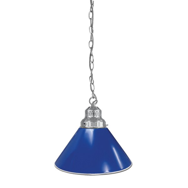 Holland Bar Stool Co Royal Blue Pendant Light, Chrome Fixture BL1CHRoyBl - main