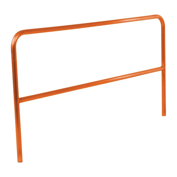 Vestil Aluminum Pipe Safety Railing 84 In. Length Orange ADKR-7-OR - main