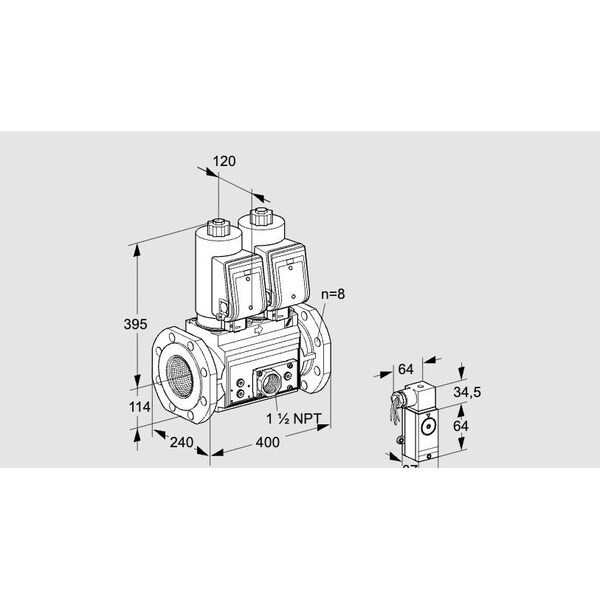 Honeywell Kromschroder VCS9T125A05NNAGRE/P3VP/MMMM KS88203974 - main