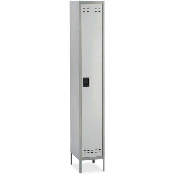 Safco Wardrobe Locker, 12 in W, 18 in D, 78 in H, (1) Tier, (1) Wide, Gray 5522GR - main