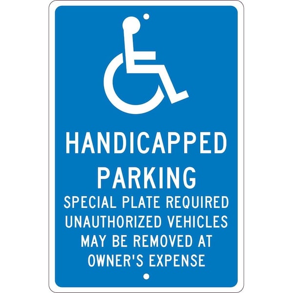 Nmc State Handicapped Reserved Parking Sign Massachusetts, TMS322H TMS322H - main