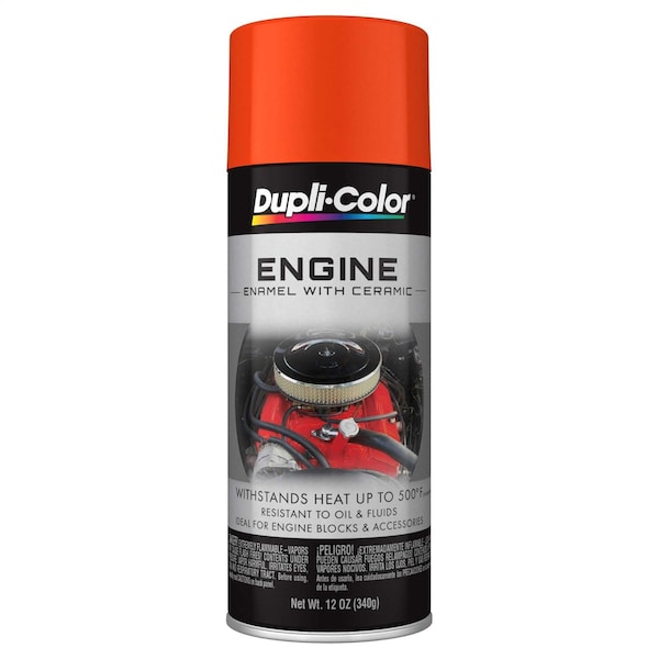Vht Engine Paint Heat Resistant to 500 Degrees Fahrenheit; Chrysler Hemi Orange; 12 Ounce Aerosol Spray DE1652 - main