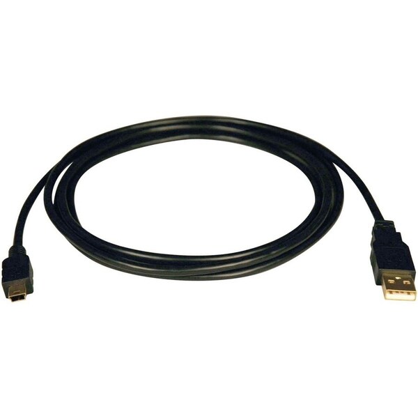 Tripp Lite USB 2.0 Hi-Speed A to 5Pin Mini-B Cable Gold M/M 6FT 6ft U030-006 - main