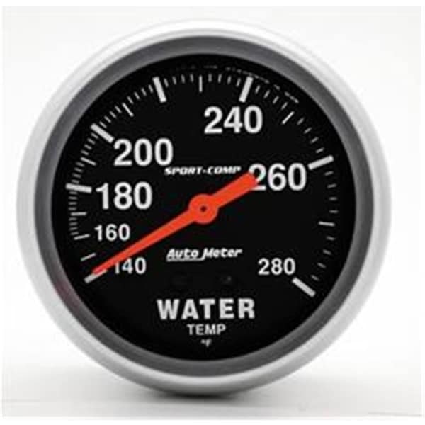 Auto Meter 3431 SportComp Water Temperature 140280 Degrees F A48-3431 - main