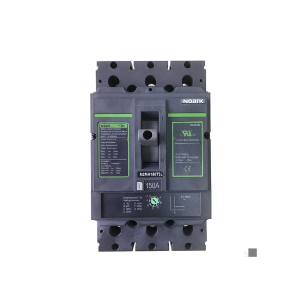 Noark Magnetic-only MCP - 1101998 - UL489 - M2 frame - 3P3d - 250A rated - 600Vac M2MS250T3L - main