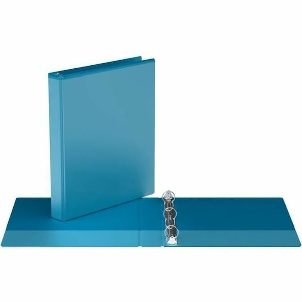Davis Group Easyview Premium, Round Ring, Customizable, View Binder, (Turquois Blue, 1"), PK6 8411-52-06 - main