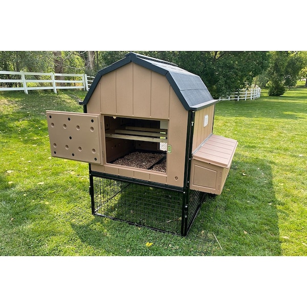 Chicken Condos Modern Barn Chicken Coop With 4ft X 6ft Run Basic BWW4X6CR4X4MB - main