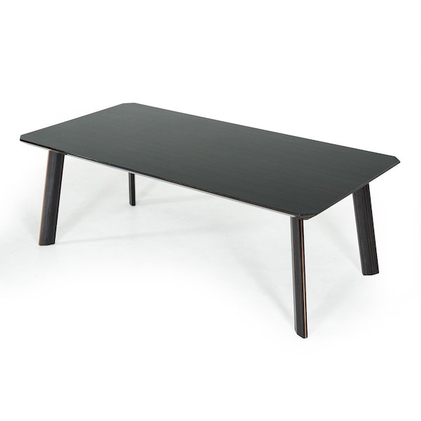 Homeroots 87" Ebony Dining Table 486028 - main