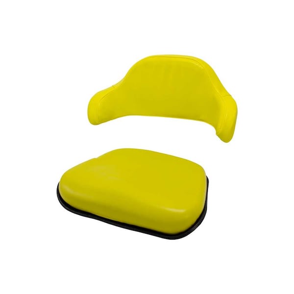Uni Pro John Deere 2020 2-Piece Seat Cushion Kit, Economy, TY9379, Yellow Vinyl 8101 - main