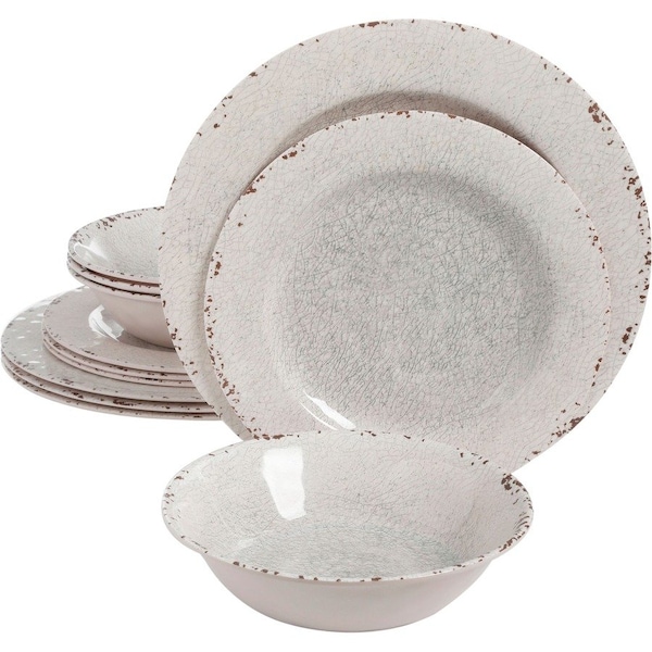 Gibson Muana Melamine DW 12pc Ice 114334.12 - main
