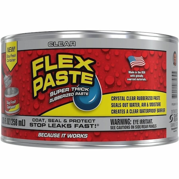 Flex Seal Sealant, 8.75 oz, Clear, Rubber PFSCLRR16 - main