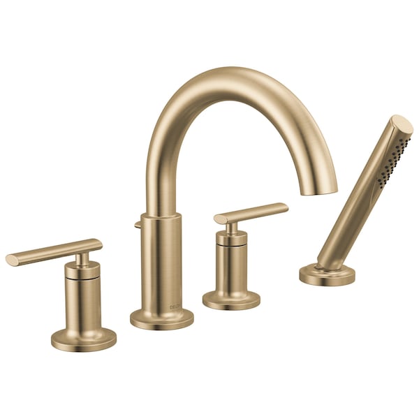 Delta Altado Roman Tub Trim With Hand Shower In Champagne Bronze T4742-CZ - main