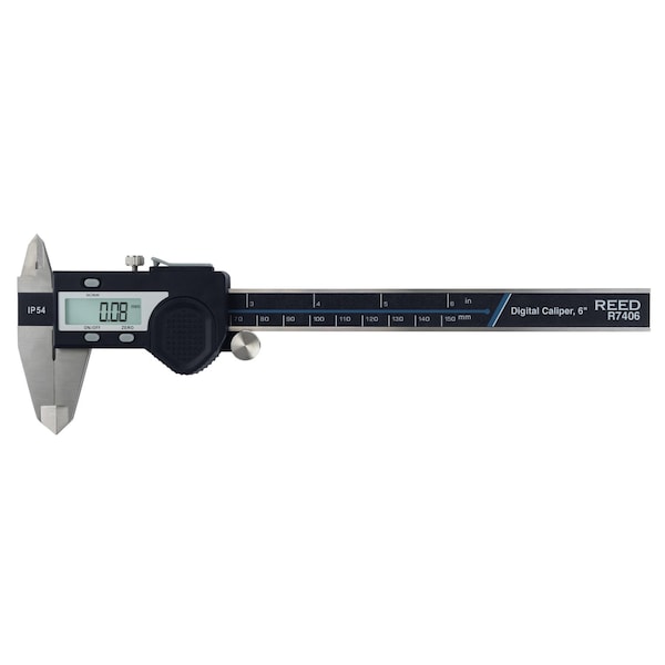 Reed Instruments Caliper, Stainless Steel, 5 Digit LCD R7406 - main