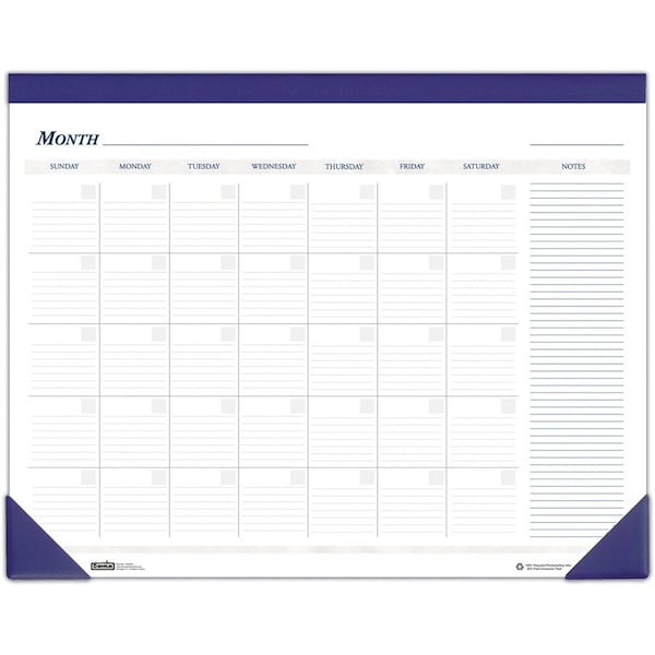 House Of Doolittle Doolittle, Nondated Desk Pad Calendar, 22 X 17, Blue 464 - main