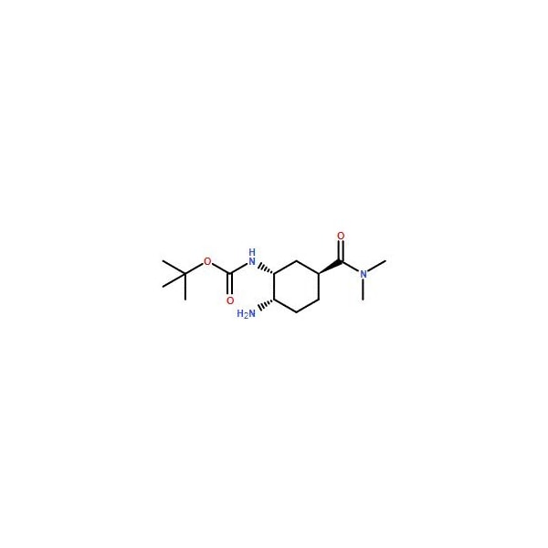 Ak Scientific tert-Butyl ((1R, 2S, 5S)-2-amino-5-(dimethylcarbamoyl)cyclohexyl)carbamate (5g), CAS 365998-36-3 9687AL-5g - main