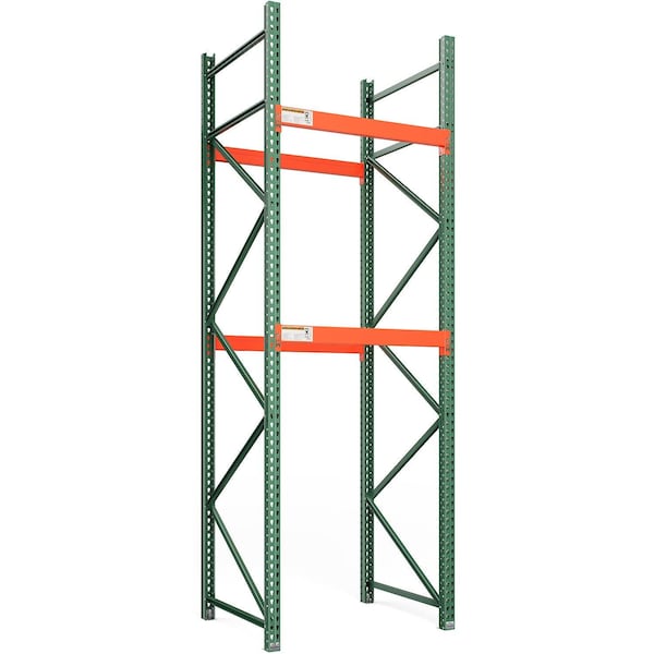 Global Industrial Bolted Teardrop Pallet Rack Starter, 48"W x 42"D x 144"H, 6590 lbs Shelf Cap 796610NA - main