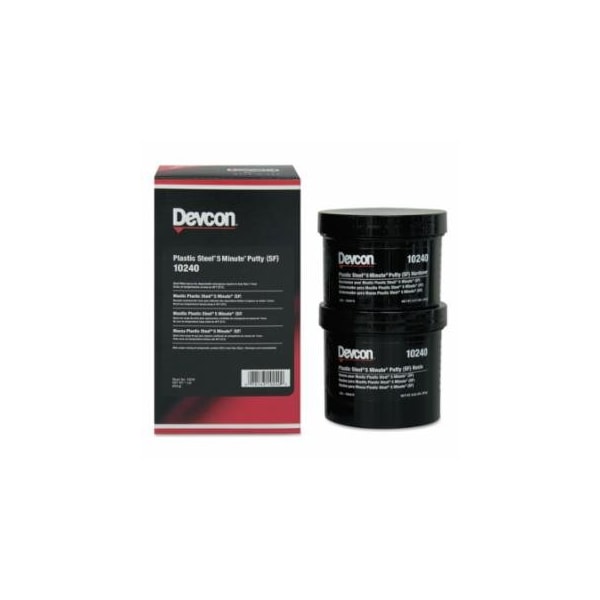 Devcon Plastic Steel 5 Minute Putty (SF) Kit, 1 lb 230-10240 - main