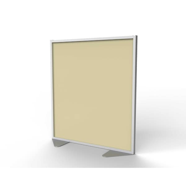 Ghent Floor Partition, Aluminum Frame with Caramel Vinyl Panel, 54''H x 48''W MP5448-8A - main