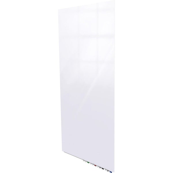 Ghent Dry Erase Board, Glass, 72 in, 48 in, No Frame Frame, White, Gloss ARIASM64WH - main