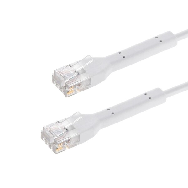 Monoprice Cat6A Ethernet Patch Cable - Bendable, UTP, 28AWG, 1ft, White 48481 - main