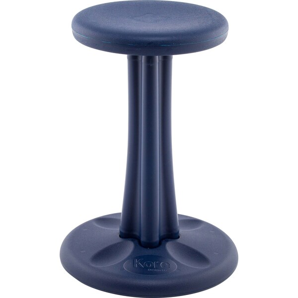Kore Design Pre-Teen Kids Wobble Chair for Schools, Classrooms, 18.7in tall, Active Seating, Dark Blue 803909 - main