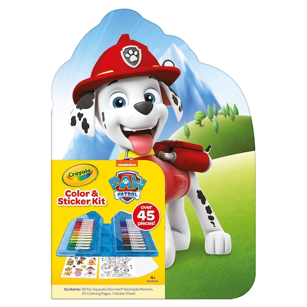 Crayola Color & Sticker Kit, Paw Patrol 04-1234 - main