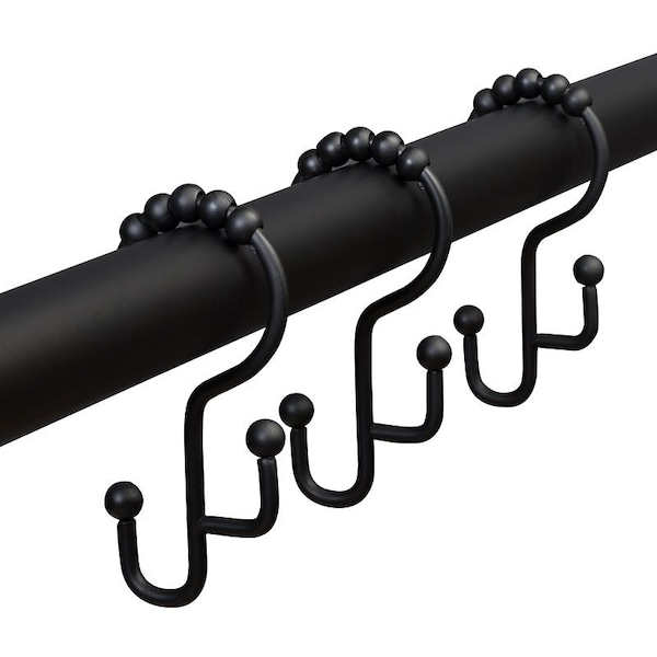 Zenna Home Shower Curtain Hook, Stainless Steel, Matte DR03STBKL - main