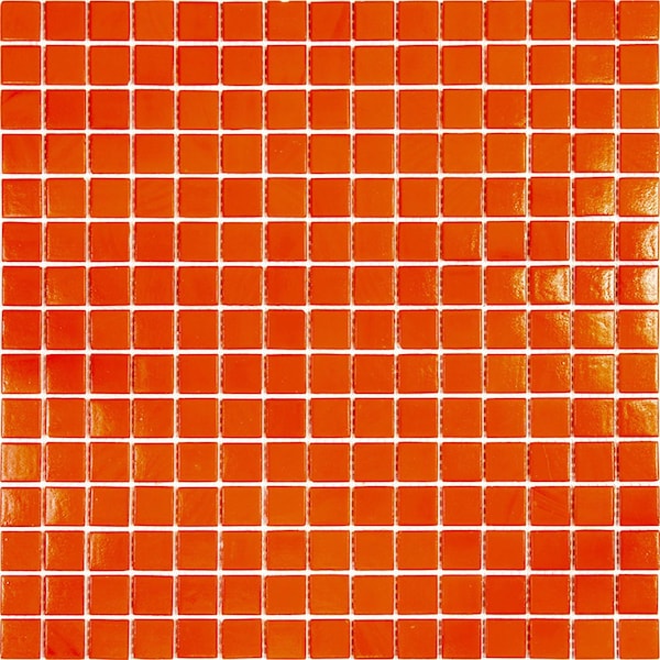 Apollo Tile Dune 12 in. x 12 in. Glossy Scarlet Red Glass Mosaic Wall and Floor Tile 20 sq. ft./case, 20PK APLSA88RD201A - main