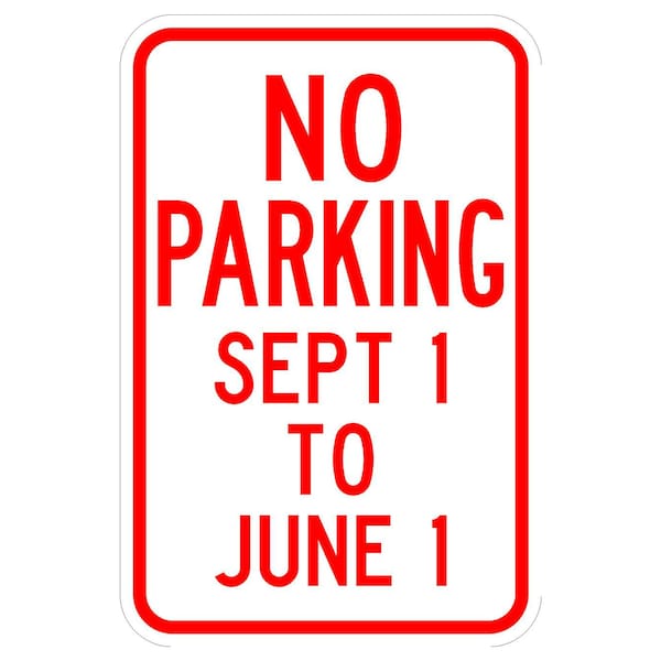 Sign Solutions Usa Parking Sign, 12 in W, Aluminum Sign, White DCS10DWT1218CUS00148 - main