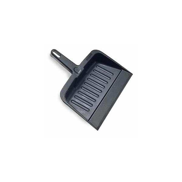 Rubbermaid Commercial Dust Pan, 8-1/4 in W x 12-1/4 in L, Plastic, Charcoal 640-FG200500CHAR - main