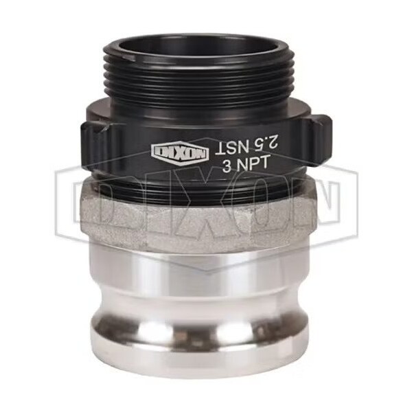 Dixon Type F Swivel Adapter, 3 x 2-1/2 in, Male Adapter x Male NST NH, Aluminum 3025-F-ALNST - main