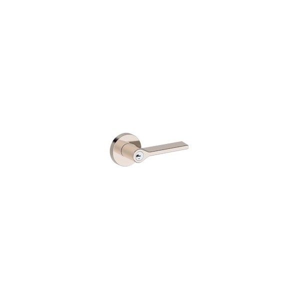 Baldwin Residential Door Levers Keyed Entry Reversible Lifetime Bright Nickel ENANACRR055SMC - main