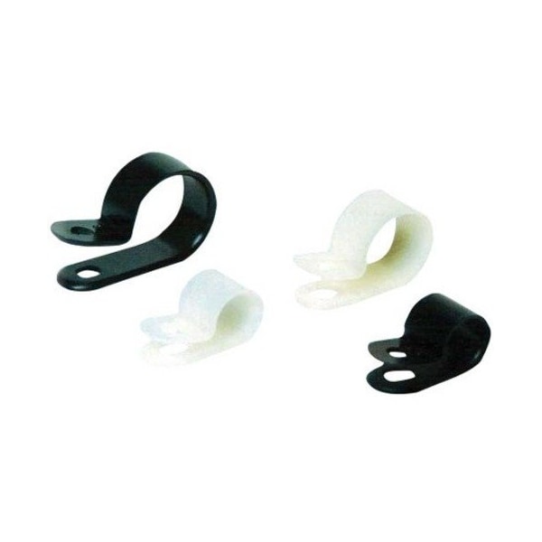 Dolphin Components Cable Clamp, Nylon 6/6, 3/16 in Bundle Dia., Black, 100 PK DC-3/16NB - main