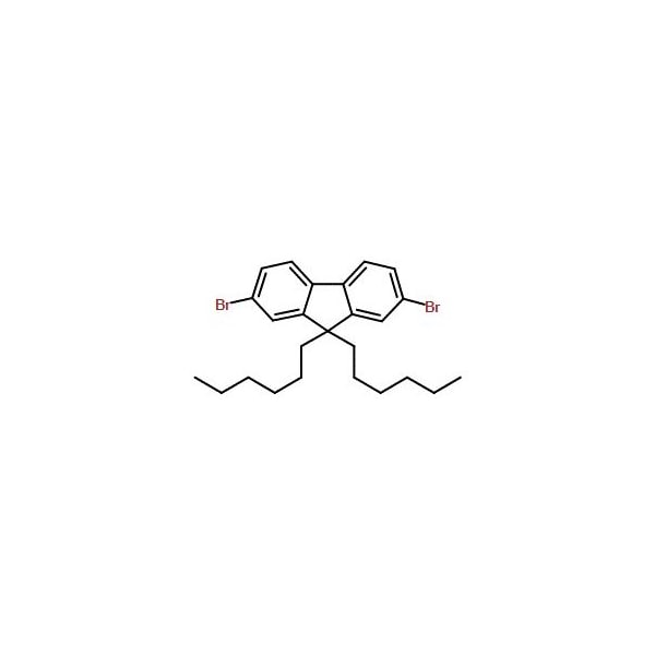 Ak Scientific 9, 9-Dihexyl-2, 7-dibromofluorene (5g), CAS 189367-54-2 Q034-5g - main