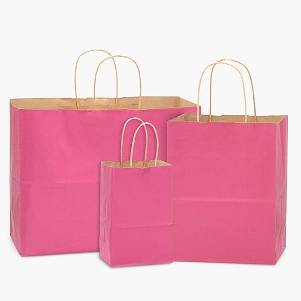 Nashville Wraps Lipstick Pink 100% Recycled Kraft Bag Assortment, 125PK 12KTALP - main