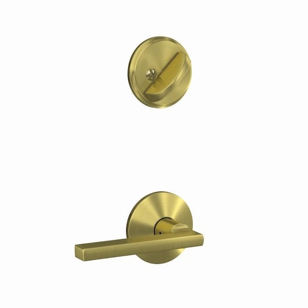 Schlage Residential Schlage Custom Custom Latitude Lever with Kinsler Rose Interior Active Trim with 16680 Latch and FC59LAT608KIN - main