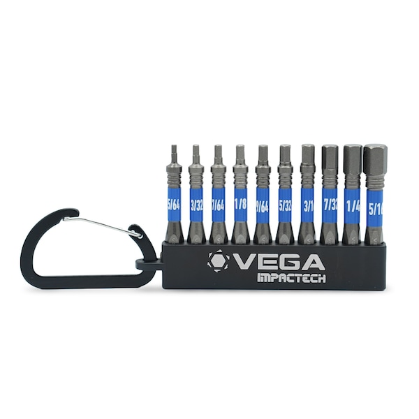 Vega Impactech Hex SAE Carabiner Set - 10pc T150HSCS10 - main