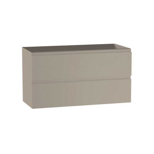 Homeroots 36" Light Brown Wood Freestanding Bathroom Vanity With White Sink And Two Drawers 627486 - main