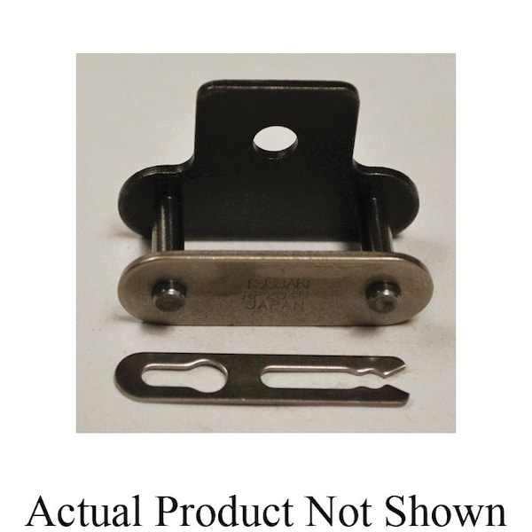 Tsubaki Double Pitch Standard Connecting Link, C2040 chain, 1 P, 0.717 in OAW, 0.156 Dia Pin C2040SA1CLCP - main