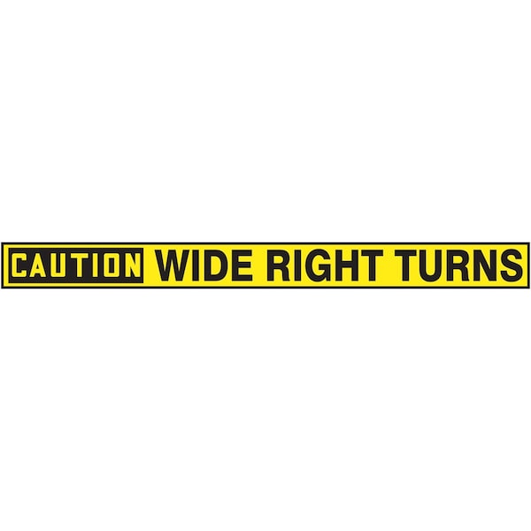 Accuform OSHA CAUTION SAFETY LABEL WIDE RIGHT LVHR620XVE - main