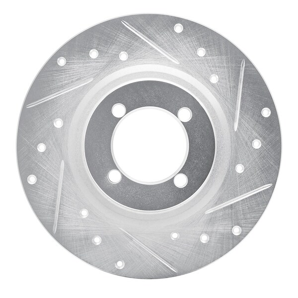 Dynamic Friction Co DFC Brake Rotor - Drilled and Slotted - Silver 631-31000R - main