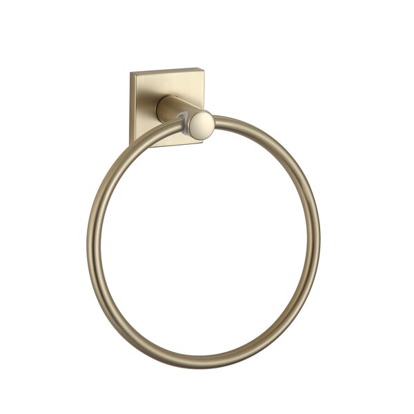 Paradise Bathworks Avalon, Towel Ring, Satin Brass 68004 - main