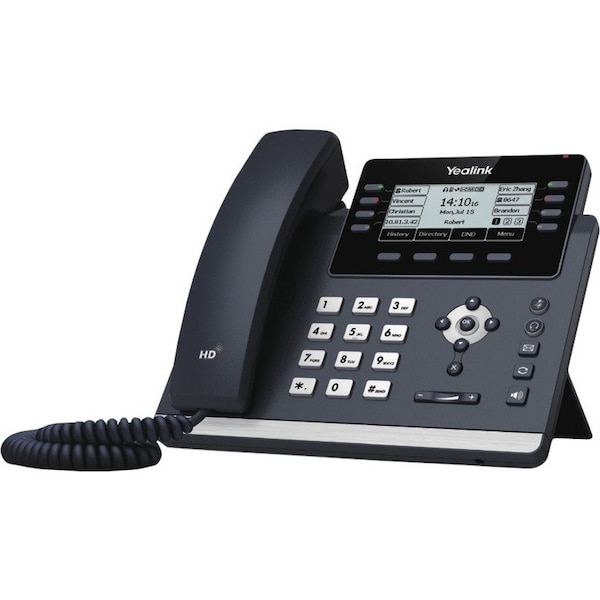 Yealink SIP-T43U IP Phone - Corded - Corded - Wall Mountable, Desktop - Classic Gray 1301202 - main