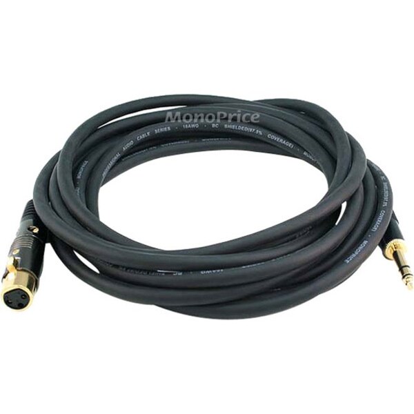 Monoprice XLR F TO 1/4INCH TRS M 16AWG CABLE 15FT 4771 - main