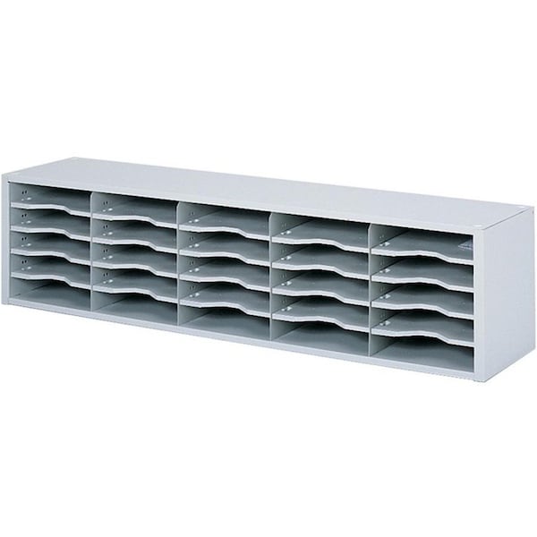 Safco Literature/Mail Organizer, 14 1/4" H, Gray 7751GR - main